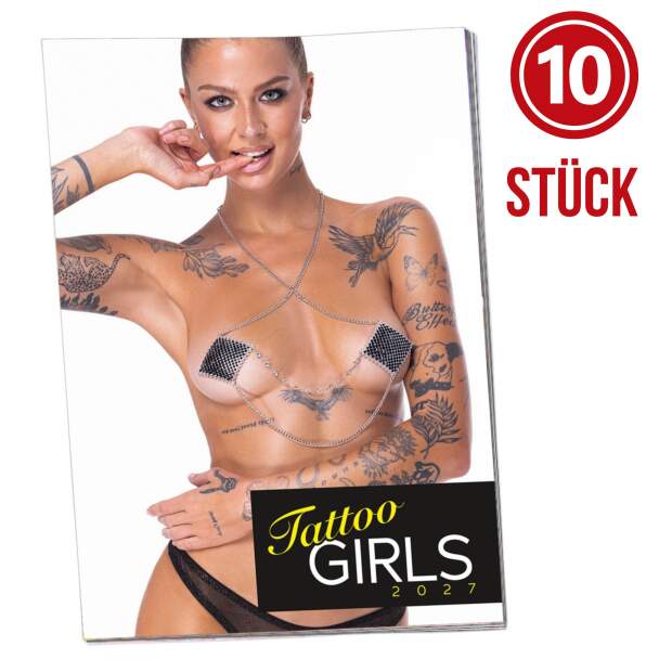 PIN-UP Tattoo Girls Kalender 2027 – 10er-Bündel | Erotik Wandkalender