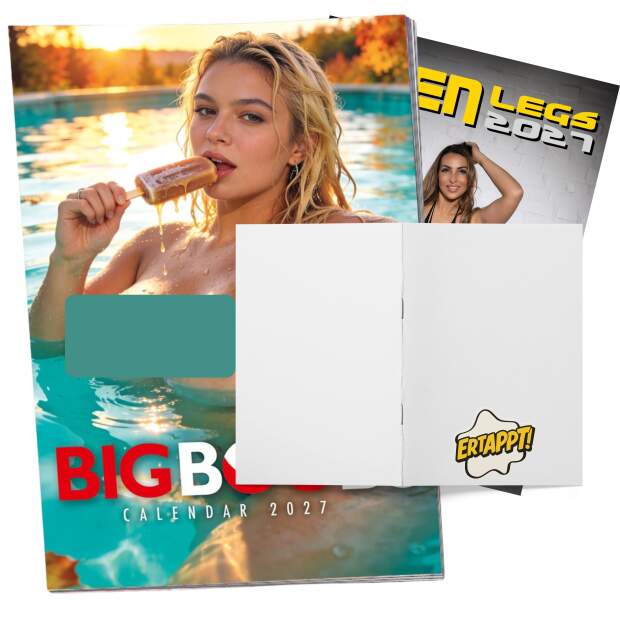 Big Boobs & Open Legs Kalender 2027 – 2er-Set Wandkalender