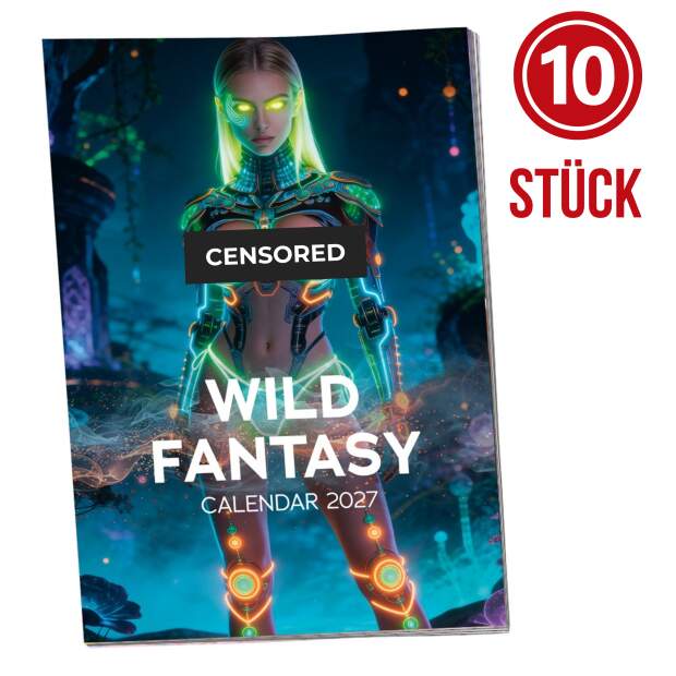 PIN-UP Wild Fantasy Girls Kalender 2027 – 10er-Bündel | Erotik Wandkalender