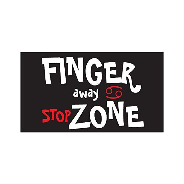 Erotikmagnet Kühlschrankmagnet Finger Away Stop Zone