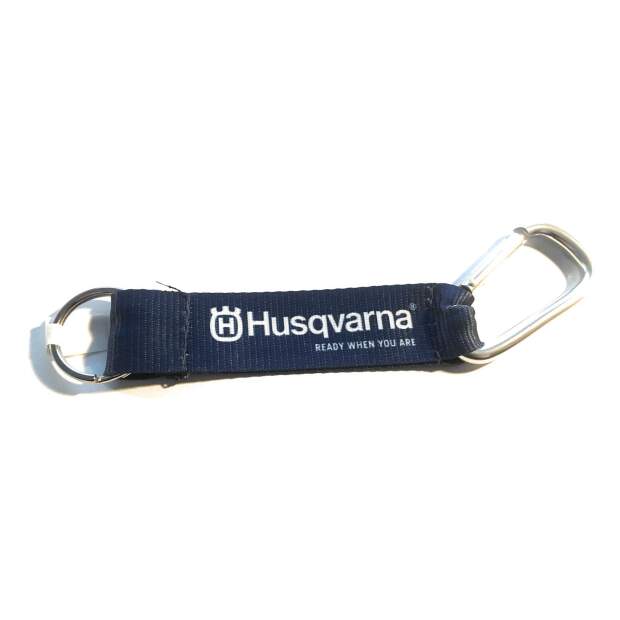 Husqvarna Schlüsselanhänger mit Karabinerhaken Blau 16 cm Länge