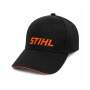 STIHL Golfmütze Baseball Cap Schwarz/Orange, 100% Baumwolle, verstellbares Cap