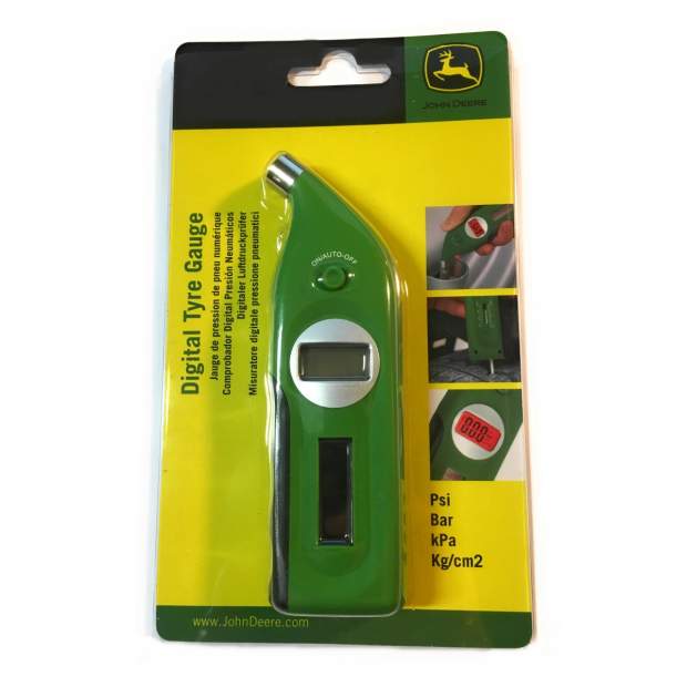 John Deere Manomater, Digitaler Luftdruckprüfer, Luftdruckmesser, Profiltiefenmesser, grün