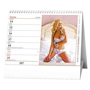 Girls 2027 – Erotik Tischkalender A5 (21 x 15 cm), Wochenkalender mit Farbaufnahmen, tschechisch