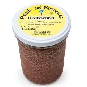 Grützwurst im Glas – Landfleischerei Kranichturm, 370 g