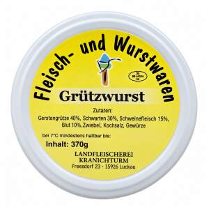 Grützwurst im Glas – Landfleischerei Kranichturm, 370 g