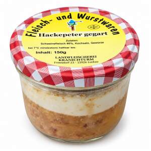 Hackepeter im Glas – Landfleischerei Kranichturm, 150 g