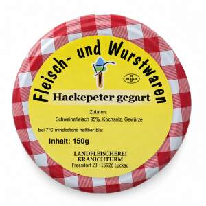 Hackepeter im Glas – Landfleischerei Kranichturm, 150 g