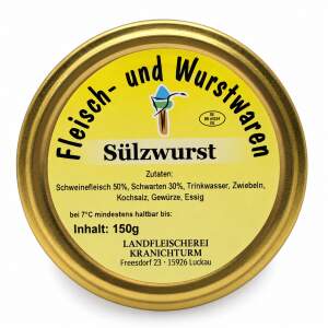 Sülzwurst im Glas – Landfleischerei Kranichturm, 150 g