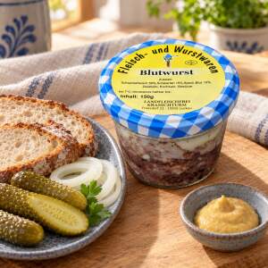 Blutwurst im Glas – Landfleischerei Kranichturm, 150 g