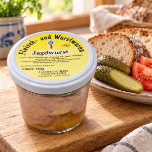 Jagdwurst im Glas – Landfleischerei Kranichturm, 150 g