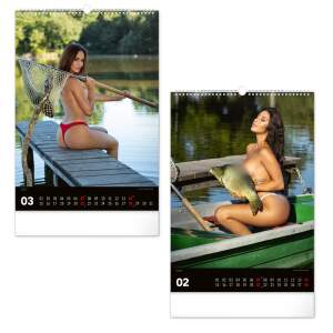 Girls and Carps Kalender 2027 Karpfenkalender Nackte Frauen Karpfen 33 x 46 cm