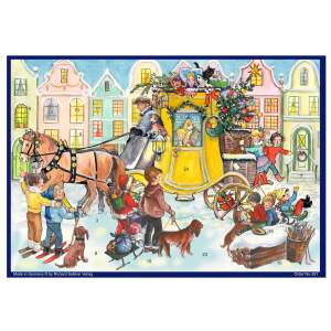 Adventskalender A4 Postkutsche – nostalgisch mit...