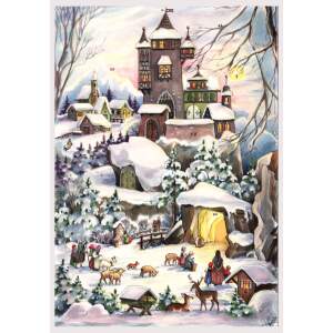 Adventskalender A4 Winterburg – nostalgisch mit...