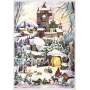 Adventskalender A4 Winterburg – nostalgisch mit Glitzer & Lichtbildern