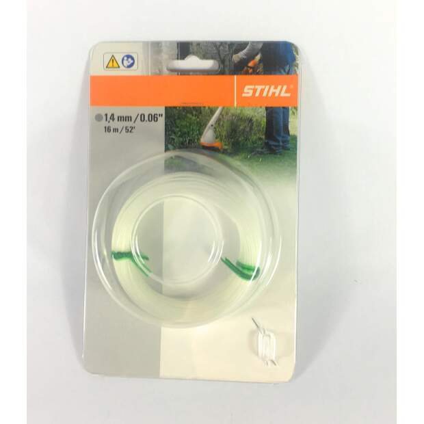 Stihl Mähfaden Rund 1,4 mm x 16 m für Motorsensen Rasentrimmer FSE 31 FSE 41