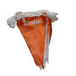 Stihl Wimpelkette, 30 Wimpel, Orange-Weiß, Länge 10 m