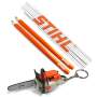 Stihl Geschenk-Set mit Zimmermannsbleistift + Zollstock + Schlüsselanänger Säge mit Geräusch - Fanartikel-Bundle von Luxzina