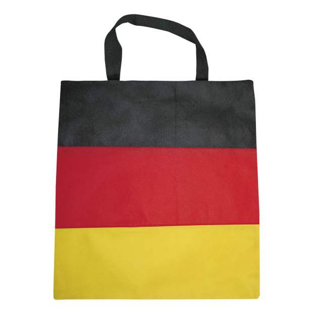 Tragetasche Beutel Tasche Deutschland Vlies Schwarz/Rot/Gelb