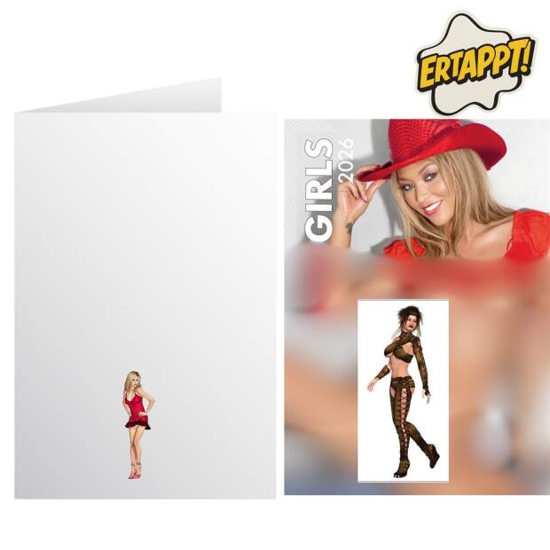Orion Hot Girls Pin Up Kalender 2026 DIN A3, Erotikmagnet Dessous Girl