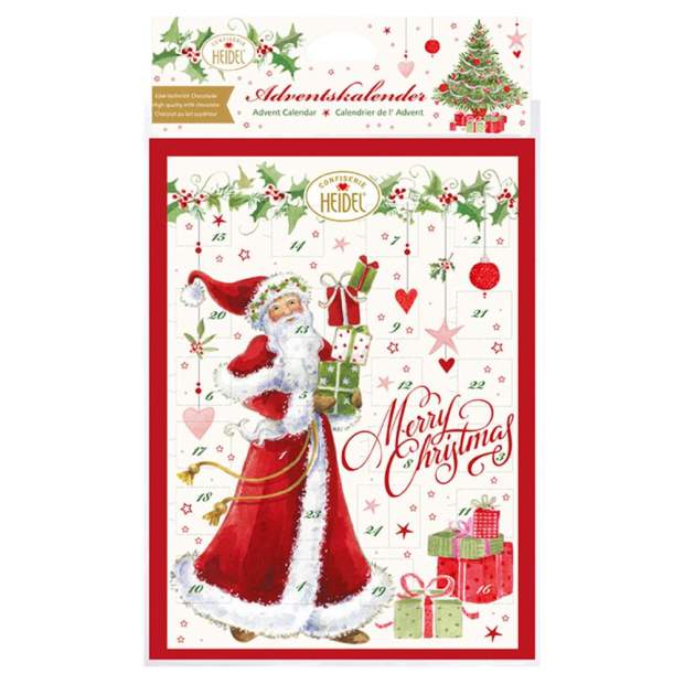 Heidel Adventskalender Weiße Weihnachten Weihnachtskalender, 1er Pack (1 x 75g)
