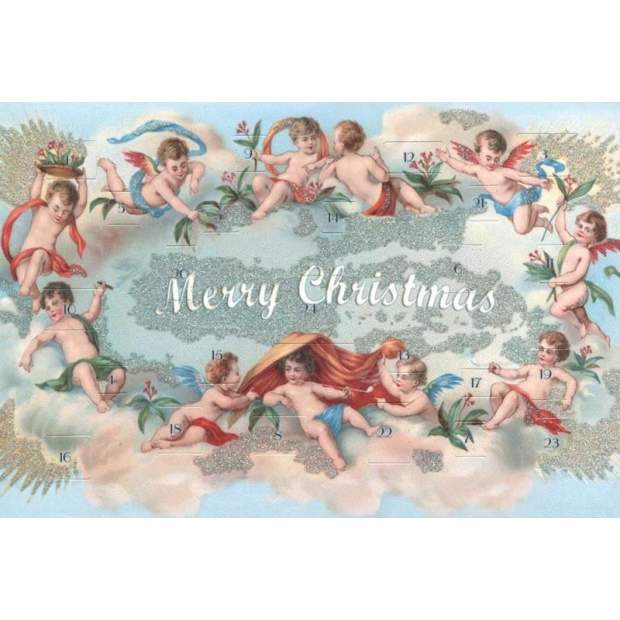 Postkarten Adventskalender Merry Christmas