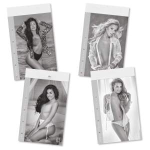 Erotik-Kalender Set Naked & Womens Girls 2027 Nackte Frauen, Schwarz-Weiß DIN A3