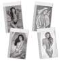 Erotik-Kalender Set Naked & Womens Girls 2027 Nackte Frauen, Schwarz-Weiß DIN A3
