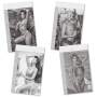 Erotik-Kalender Set Naked & Womens Girls 2027 Nackte Frauen, Schwarz-Weiß DIN A3