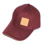 Stihl Cap Nature, Bordeaux, 100% Baumwolle, Größenverstellbar, Lederbadge vorne