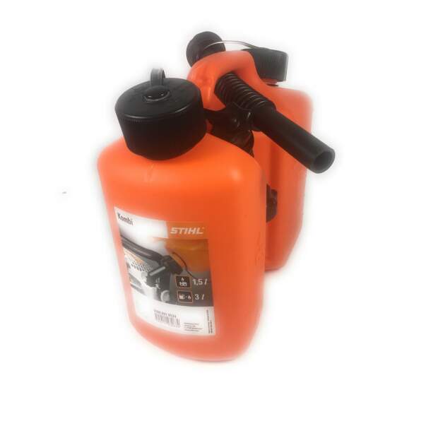 Stihl Kombikanister Benzinkanister 3 L Kettenhaftöl 1,5 l Orange
