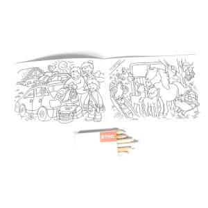 Stihl Kindermalbuch mit Holzstifte