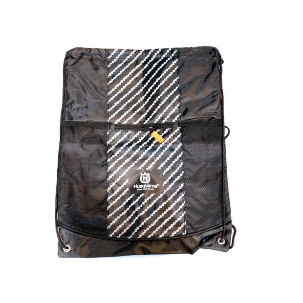 Husqvarna Rucksack, Kettenmotiv, Schwarz, Kordel, Beutel, Tasche,Tragebeutel