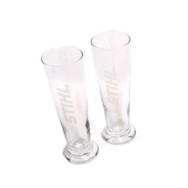 Stihl Biergläser 2er Set, Füllmenge 0,3 l, Glas mit Gravur