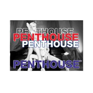 Grusskarte Penthouse schwarz/weiss