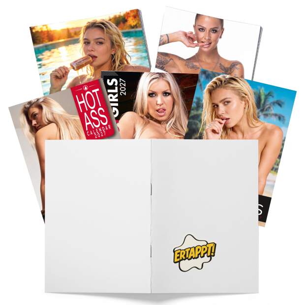 Erotik Kalender Pin Up Girls-Set 2026 - DIN A4 Mappe