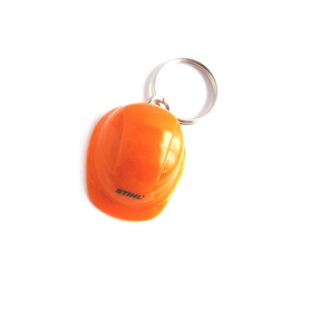 Stihl Schlüsselanhänger Helm Schutzhelm Orange Miniatur Minihelm