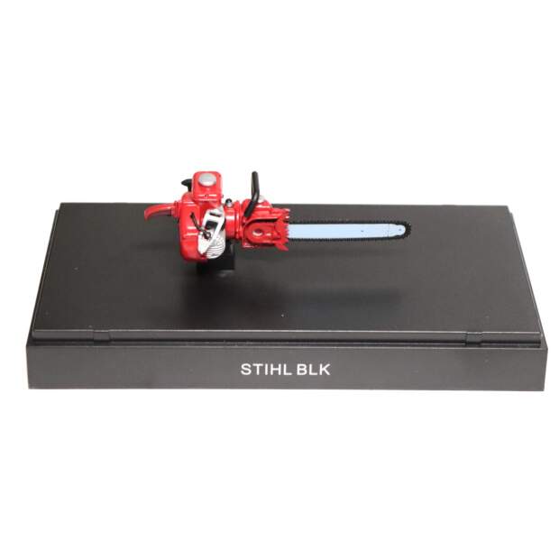 Stihl Motorsäge Modell Typ BLK, Maßstab 1:12, Sammlerstück, Sammlermodell