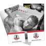 3 Stück Pin Up Kalender Set Wandkalender Männer + 2 Postkarten