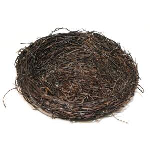 Vogelnest aus dünnem Reisig Ø 20 cm – Handgefertigtes Deko-Nest für Frühling & Ostern