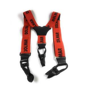 Dolmar breite Hosenträger Leder Laschen Knöpfen...