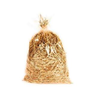 3er Set Ostergras Spreewald-Heu-Stroh 150g, Jutesack, Osterdeko Frohe Ostern
