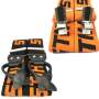 Stihl Hosenträger 2er Set Schwarz & Orange 110 cm Metallclips und zum Knöpfen